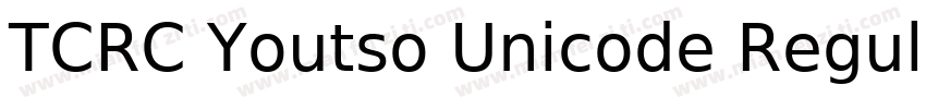 TCRC Youtso Unicode Regular字体转换